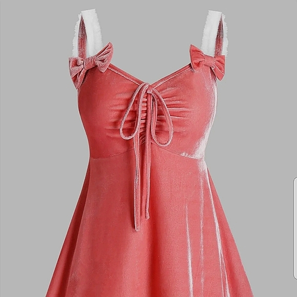 Rosegal Other - ❤Plus Size Velvet Bowknot Tie Lingerie Dress Size 18
